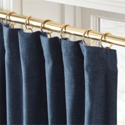 Mali Sea Storm Silk Viscose Window Curtain Panel 48''x84'' -Cb2 MaliSilkSeaStorm96PanelROS23