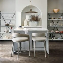 Reve Round Fluted White Marble Bowl -Cb2 MarbleIslandJN21 1x1 1