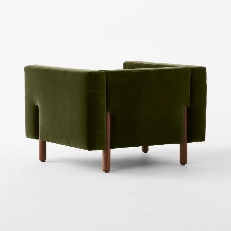Marconi Tufted Green Velvet Accent Chair 7 Marconi Tufted Green Velvet Accent Chair - Image 5