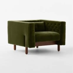 Marconi Tufted Green Velvet Accent Chair 11 Marconi Tufted Green Velvet Accent Chair -Cb2 MarconiTfdGrnVlvtActChr3QSSF23