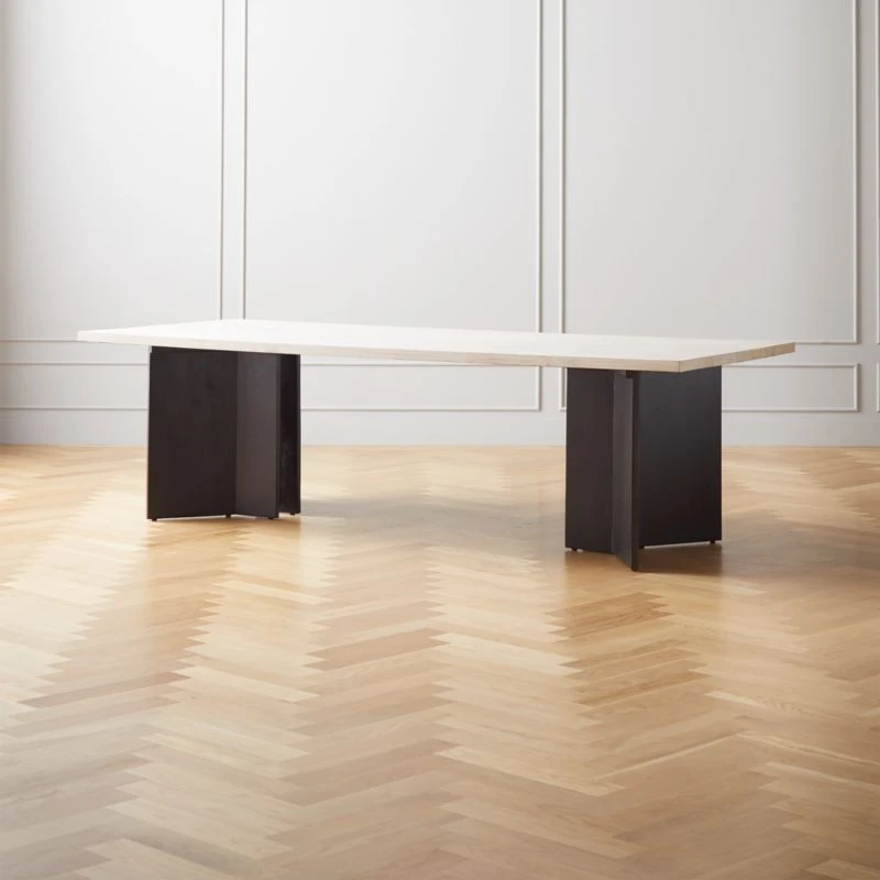 Mariana White Wash Teak Dining Table 4 Mariana White Wash Teak Dining Table - Image 2