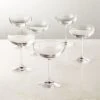 Marie Coupe Cocktail Glasses Set Of 6 2 Marie Coupe Cocktail Glasses Set Of 6 -Cb2 MarieCpCocktailGlassesS6SHF22