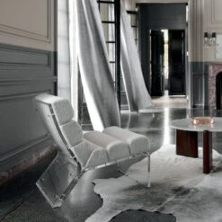 Grey Cowhide Area Rug 5'x8' -Cb2 MarkusAcrylicLoungeChairJN21 1x1