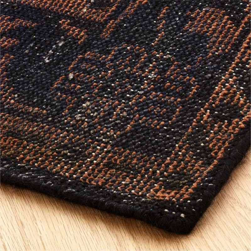 Marlowe Handknotted Black And Red Area Rug 5'x8' 5 Marlowe Handknotted Black And Red Area Rug 5'x8' - Image 3