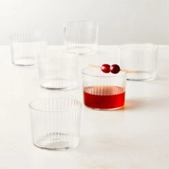 Marta Optic Tasting Glasses Set Of 6 -Cb2 MartaOpticTastingGlsssS6ROF22