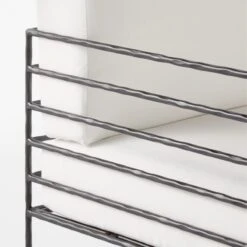 Marteau Black Iron Outdoor Sofa With White Sunbrella® Cushions -Cb2 MarteauSofaAVSSS23