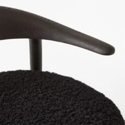 Matador Black Shearling Accent Chair -Cb2 MatadorBlackShlngChairAVSSF22