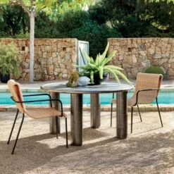 Best Seller -Cb2 MatiasCastAluminiumDiningTableAP21 1x1 1