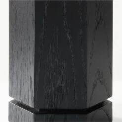 Maya Black Ebonized Oak Wood Table Lamp -Cb2 MayaEbnzdBlkOakTableLampAVSHS23