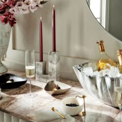 Miles Marble Serving Bowl -Cb2 MelBowlJulietOpticFB21 1x1