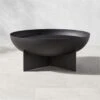 Alcante Round Black Fire Pit -Cb2 MermeladaBlackFirePitSHS23