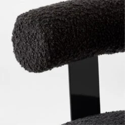 Mezza Charcoal Grey Boucle Office Chair 13 Mezza Charcoal Grey Boucle Office Chair -Cb2 MezzaCharcBclChairAVSSS23