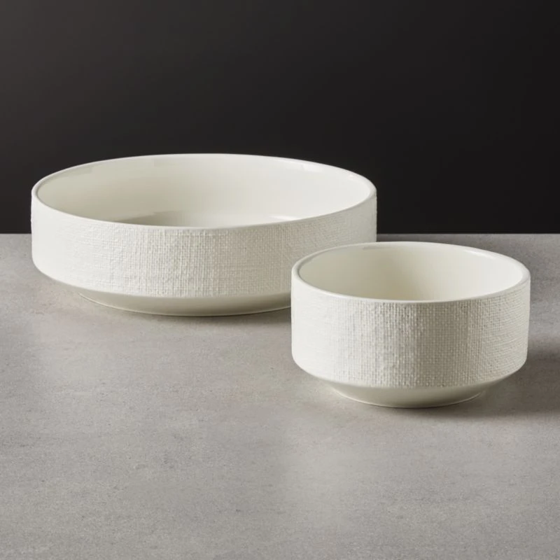 Millye Ivory Serving Bowl 5 Millye Ivory Serving Bowl - Image 3