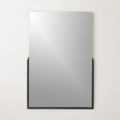 Mimi Rectangular Black Wall Mirror 24"x36"