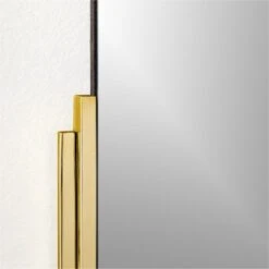 Mimi Rectangular Polished Brass Wall Mirror 24"x36" -Cb2 MimiPldBsWllMrr24x36inAV2SHS22