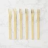 Set Of 6 Mini Gold Cocktail Forks -Cb2 MiniGoldCocktailForksS6SHS17
