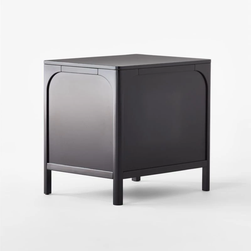 Miri 2-Drawer Black Cane Nightstand 8 Miri 2-Drawer Black Cane Nightstand - Image 6