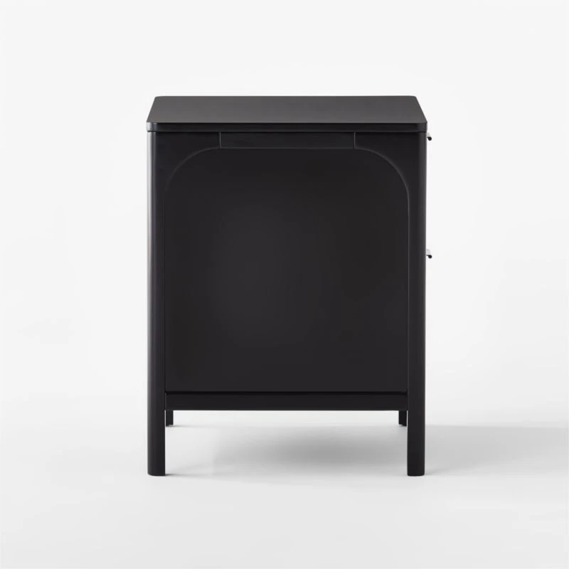 Miri 2-Drawer Black Cane Nightstand 7 Miri 2-Drawer Black Cane Nightstand - Image 5