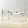 Mod Large Clear Acrylic Locker Trunk -Cb2 ModLockerLgSHF17