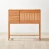 Monte Nido Oak Wood Secretary Desk -Cb2 MonteNidoDeskSHS22