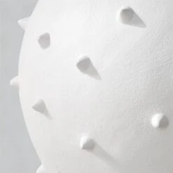 Mosi White Cast Aluminum Outdoor Planter/Vase -Cb2 MosiVasePlanterWhiteSmAV2SHS23