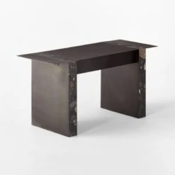 Moyra Black Marble Desk -Cb2 MoyraMarbleDesk3QBSSF22