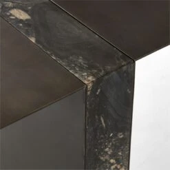 Moyra Black Marble Desk -Cb2 MoyraMarbleDeskAVSSF22