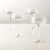 Muse Coupe Cocktail Glass Set Of 4 2 Muse Coupe Cocktail Glass Set Of 4 -Cb2 MuseCpCocktailGlsssS4SHF22