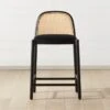 Nadia Black Cane Counter Stool -Cb2 NadiaCounterStoolSHS21 1x1