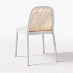 Nadia White Cane Woven Chair -Cb2 NadiaWhiteCaneChair3QBF20