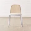 Nadia White Cane Chair Set Of 4 -Cb2 NadiaWhiteCaneChairSHF20 1x1 1