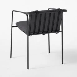 Navene Black Outdoor Dining Armchair 17 Navene Black Outdoor Dining Armchair -Cb2 NaveneBkDiningArmchair3QBSSS22