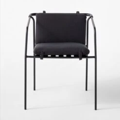 Navene Black Outdoor Dining Armchair 14 Navene Black Outdoor Dining Armchair -Cb2 NaveneBkDiningArmchairSOSSS22
