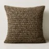 Nazare Brown Throw Pillow With Down-Alternative Insert 23'' -Cb2 NazareBrownPillow23inSHS23