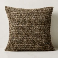 Nazare Brown Throw Pillow With Down-Alternative Insert 23''