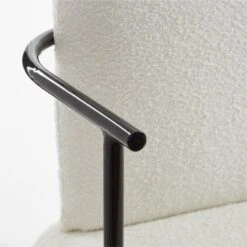 Neli White Boucle Office Chair -Cb2 NeliWhtBclOfficeChairAVSSF22