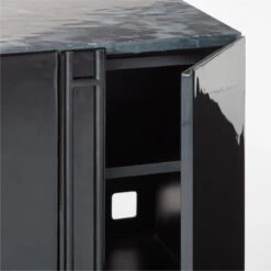 Nero Black Marble Credenza -Cb2 NeroHiGlossMdCredenzAVSSF22