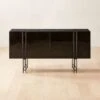 Nero Black Marble Credenza -Cb2 NeroHiGlossMdCredenzaSHF22