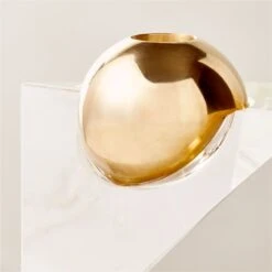 Newton Crystal Glass Ball Taper Candle Holder 7 Newton Crystal Glass Ball Taper Candle Holder -Cb2 NewtonGlassBallTprHolderAVSHF23