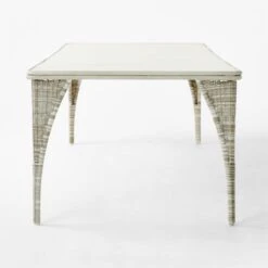 Nino Ivory Rattan Outdoor Dining Table -Cb2 NinoDiningTableSDSSS23