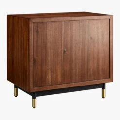 Oberlin 2-Drawer Faux Leather And Wood Nightstand 16 Oberlin 2-Drawer Faux Leather And Wood Nightstand -Cb2 OberlinNighstand3QFBS18