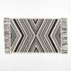 Onca Black And White Bath Mat 24"x36" 2 Onca Black And White Bath Mat 24"x36" -Cb2 OncaBlackNWhiteBathMatSSF21