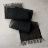 Open Weave Black Table Runner 14"x90" 2 Open Weave Black Table Runner 14"x90" -Cb2 OpenWeaveRnnrBlk14X90AV2SHS21