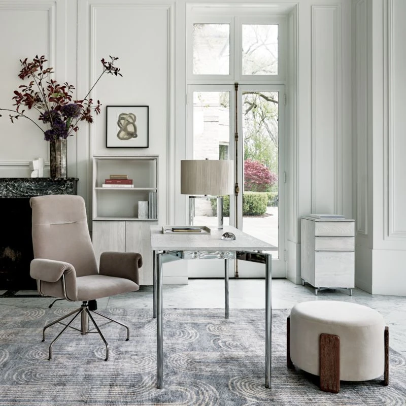 Saviti Bone Velvet Office Chair 4 Saviti Bone Velvet Office Chair - Image 2