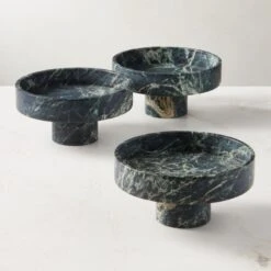 Orcino Green Marble Fruit Bowl -Cb2 OrcinoGrnMrblFruitBowlAV3SHF23