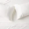 Organic Cotton Gauze White Sheet Set 1 Organic Cotton Gauze White Sheet Set -Cb2 OrgCttnGzWhtQSheetStSHF23
