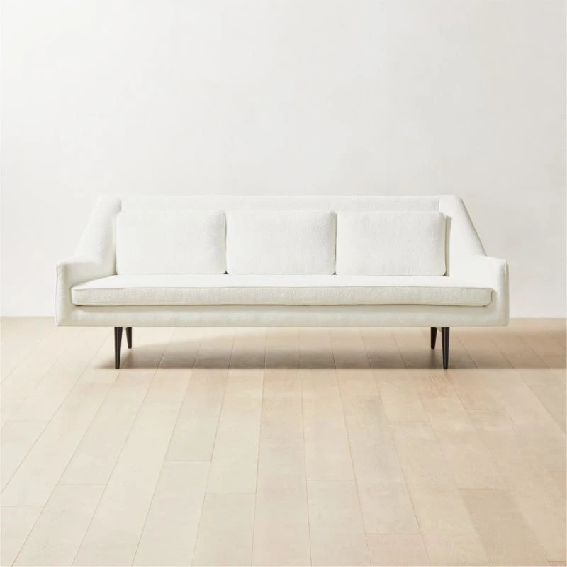 Origami Ivory Boucle Sofa 3 Origami Ivory Boucle Sofa