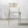 Oro Polished Silver Dining Chair -Cb2 OroPlshdSlvrDiningChairSHS22