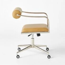 Orsen Saddle Leather Office Chair 13 Orsen Saddle Leather Office Chair -Cb2 OrsenSddlLthrOfficeChrSDSSF22