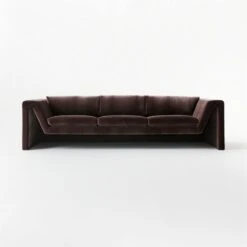 Perimeter Grey Faux Mohair Sofa -Cb2 OutlineGreyFxMhrSofaSOSSS21